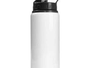 MR.R 20oz Sublimation Blanks White Sport Aluminum Bottle Portable Black Laptop Lid for Heat Transfer Printing