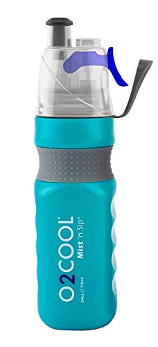 O2COOL Power Flow Grip Band Bottle with Classic Mist 'N Sip Top 24 oz O2COOL Power Flow Grip Band Bottle with Classic Mist 'N Sip Top 24 oz