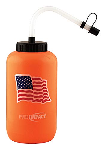 Pro Impact Boxing Hockey Lacrosse Water Bottle Squeezable Plastic w/Long Straw and Spray Cap - Ideal for Baseball Gym Yoga Sports Boxing Cycling Football (35.5 Oz.) BPA Free Pro Impact Boxing Hockey Lacrosse Water Bottle Squeezable Plastic w/Long Straw and Spray Cap - Ideal for Baseball Gym Yoga Sports Boxing Cycling Football (35.5 Oz.) BPA Free