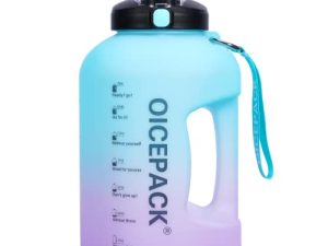 1 Gallon Water Bottle with Straw & Chug lid (optional)