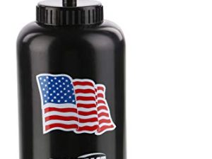Pro Impact Boxing Hockey Lacrosse Water Bottle - Squeezable Plastic w/Long Straw - Ideal for Baseball Gym Yoga Sports Boxing Cycling Outdoors Football (35.5 Oz.) BPA Free