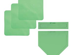 Franklin Sports Thrown Down Baseball Bases with Home Plate and Pitcher's Rubber - Backyard Rubber Base Set Perfect for Baseball