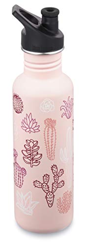 Klean Kanteen 27oz Classic with Sport Cap - Pink Succulents Klean Kanteen 27oz Classic with Sport Cap - Pink Succulents