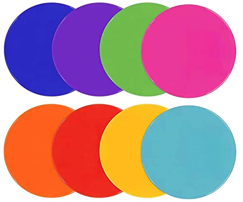 UQXY Spot Markers 10 Inch Non Slip Rubber Agility Markers Flat Field Cones Floor Dots for Soccer Basketball Sports Speed Agility Training and Drills UQXY Spot Markers 10 Inch Non Slip Rubber Agility Markers Flat Field Cones Floor Dots for Soccer Basketball Sports Speed Agility Training and Drills