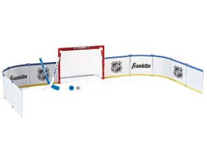 Franklin Sports Mini Hockey Rink Set - Half Rink Knee Hockey Goal