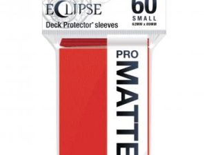 Ultra Pro - Eclipse Matte Small Sleeves 60 Count (Apple Red) - Protect All Your Gaming Cards