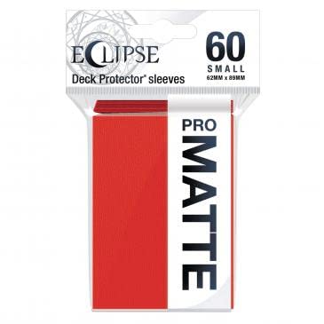 Ultra Pro - Eclipse Matte Small Sleeves 60 Count (Apple Red) - Protect All Your Gaming Cards Ultra Pro - Eclipse Matte Small Sleeves 60 Count (Apple Red) - Protect All Your Gaming Cards