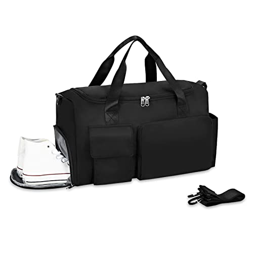 Sports Gym Bag With Shoe Compartment for Women Carry On Duffle Bag For Travel 35L Overnight Weekender Waterproof Yoga Bags Sports Gym Bag With Shoe Compartment for Women Carry On Duffle Bag For Travel 35L Overnight Weekender Waterproof Yoga Bags