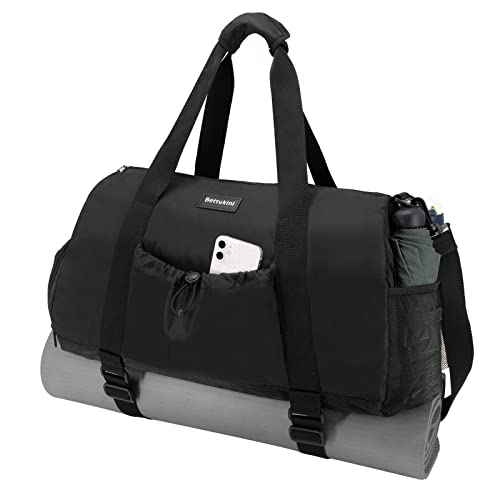 Sport Duffle Bag for Men Women Lightweight Sport Gym Bag Travel Carry on Bag with Wet & Dry Separation Gym Duffle Bag Water-Resistant Yoga Bag Workout Gym Bag with Shoes Compartment Black Sport Duffle Bag for Men Women Lightweight Sport Gym Bag Travel Carry on Bag with Wet & Dry Separation Gym Duffle Bag Water-Resistant Yoga Bag Workout Gym Bag with Shoes Compartment Black