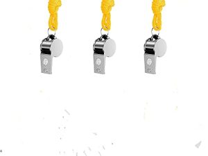 Sporting Goods Stainless Steel Whistle with Lanyard