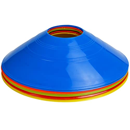 TIANOR 10 Pack Durable Disc Cones Sets Playing Field Marker for Agility Training TIANOR 10 Pack Durable Disc Cones Sets Playing Field Marker for Agility Training