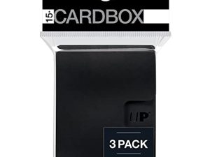 Ultra PRO - Card Protector PRO 15+ Card Box 3ct (Black) - Protect Your Valuable Sports Cards