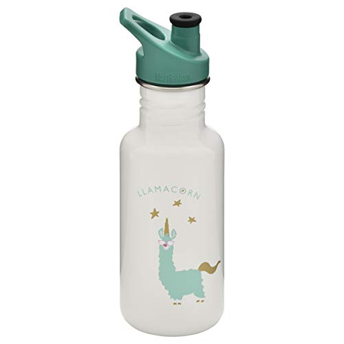 Klean Kanteen 18oz Classic with Sport Cap - Special Edition - Llamacorn Klean Kanteen 18oz Classic with Sport Cap - Special Edition - Llamacorn