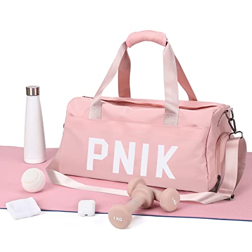 Gym Bag Womens Sports Duffel Bag with Shoes Compartment And Wet Pocket For Yoga Swimming Travel Duffle Bag For Weekend Gym Bag Womens Sports Duffel Bag with Shoes Compartment And Wet Pocket For Yoga Swimming Travel Duffle Bag For Weekend