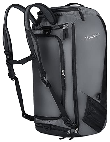 Mouteenoo Travel Duffel Backpack with Shoes Compartment Water Resistant Sports Duffle Gym Bag With Shoulder Straps for Men and Women Mouteenoo Travel Duffel Backpack with Shoes Compartment Water Resistant Sports Duffle Gym Bag With Shoulder Straps for Men and Women