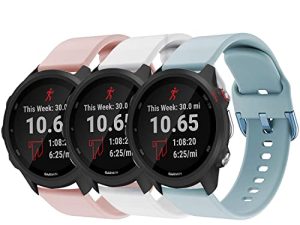 GOSETH Compatible with Garmin Forerunner 245/Vivomove Sport (Venu 2 Plus 43mm)20mm Band