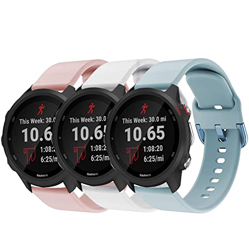 GOSETH Compatible with Garmin Forerunner 245/Vivomove Sport (Venu 2 Plus 43mm)20mm Band GOSETH Compatible with Garmin Forerunner 245/Vivomove Sport (Venu 2 Plus 43mm)20mm Band