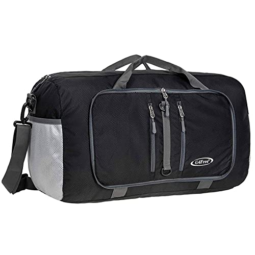G4Free 22" Foldable Sports Bag 40L Water Resistant Carry On Tote Bag Overnight Weekender Bag Lightweight G4Free 22" Foldable Sports Bag 40L Water Resistant Carry On Tote Bag Overnight Weekender Bag Lightweight