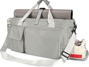 FULLSOFT Sports Gym Bag with Wet Pocket & Shoes Compartment and Yoga Mat Holder