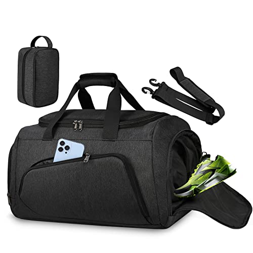 Gym Duffle Bag for Men Women 40L Sports Bag Travel Duffel Bag with Wet Pocket & Shoe Compartment Large Weekender Overnight Workout Bag with Toiletry Bag Gym Duffle Bag for Men Women 40L Sports Bag Travel Duffel Bag with Wet Pocket & Shoe Compartment Large Weekender Overnight Workout Bag with Toiletry Bag