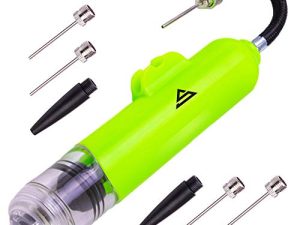 Sports Stable Dual Action Ball Pump with 5 Spare Needles and Plastic Adaptor for Your Football