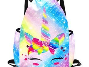 RLGPBON Drawstring Backpack for Kids