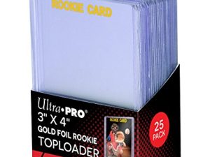Ultra Pro 3" X 4" Rookie Gold Toploader 25ct