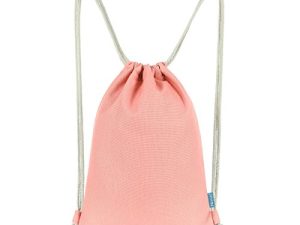 Miomao Drawstring Backpack Simple Style String Bag Canvas Beach Sport Daypack