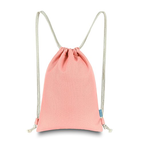 Miomao Drawstring Backpack Simple Style String Bag Canvas Beach Sport Daypack Miomao Drawstring Backpack Simple Style String Bag Canvas Beach Sport Daypack