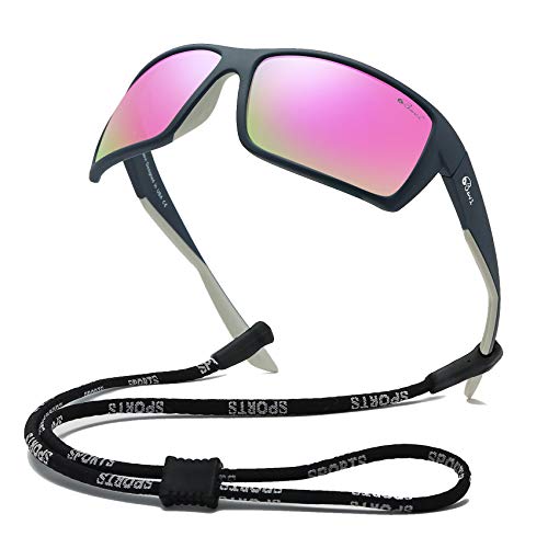 Bevi Sports Sunglasses Polarized Lens/TR 90 Frame with Spring Hinges Glasses For Men Women Cycling Running Baseball Bevi Sports Sunglasses Polarized Lens/TR 90 Frame with Spring Hinges Glasses For Men Women Cycling Running Baseball