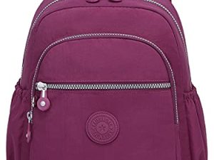 Small Nylon Backpack Mini Casual Lightweight Daypack Backpacks for Women and Girls (Light purple)