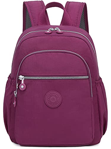 Small Nylon Backpack Mini Casual Lightweight Daypack Backpacks for Women and Girls (Light purple) Small Nylon Backpack Mini Casual Lightweight Daypack Backpacks for Women and Girls (Light purple)