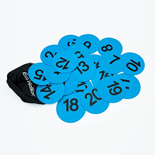 Eco Walker 4inch Mini Floor Spot Markers for Classroom Preschool and Kindergarten (Set of 20pcs) (Blue number 1-20) Eco Walker 4inch Mini Floor Spot Markers for Classroom Preschool and Kindergarten (Set of 20pcs) (Blue number 1-20)