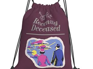 Handbook For The Recently Deceased Beetlejuice Drawstring Backpack Sport Bag Gym Sack String Bag Yoga Travel Sackpack