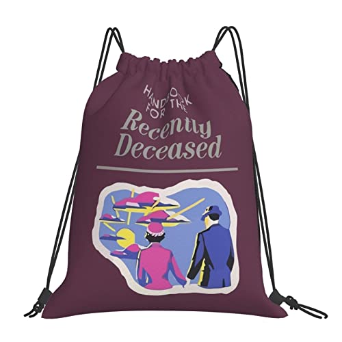 Handbook For The Recently Deceased Beetlejuice Drawstring Backpack Sport Bag Gym Sack String Bag Yoga Travel Sackpack Handbook For The Recently Deceased Beetlejuice Drawstring Backpack Sport Bag Gym Sack String Bag Yoga Travel Sackpack