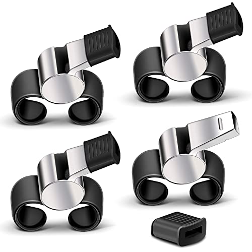Kathfly 4 Pcs Finger Grip Whistle Referee Whistle 2.95 x 0.83 Inch Coach Whistle Soccer Whistle for Men Women Ice Hockey Football Basketball Sports Kathfly 4 Pcs Finger Grip Whistle Referee Whistle 2.95 x 0.83 Inch Coach Whistle Soccer Whistle for Men Women Ice Hockey Football Basketball Sports