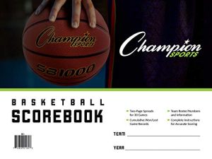 Champion Sports unisex BB1 coach and referee scorebooks
