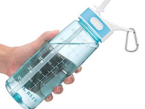 Sports Water Bottle with Straw 800ML Bike Water Bottles Reusable Water Jug 28 OZ Hydro Jug BPA-Free Wide Mouth Water Bottle with Handle for Fitness Outdoor Hiking Camping Dishwasher Safe