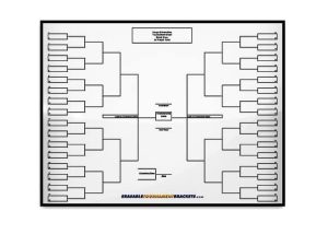 Zieglerworld 64 Player Erasable Blind Draw Single Elimination Tournament Bracket Chart + Erasable Pen