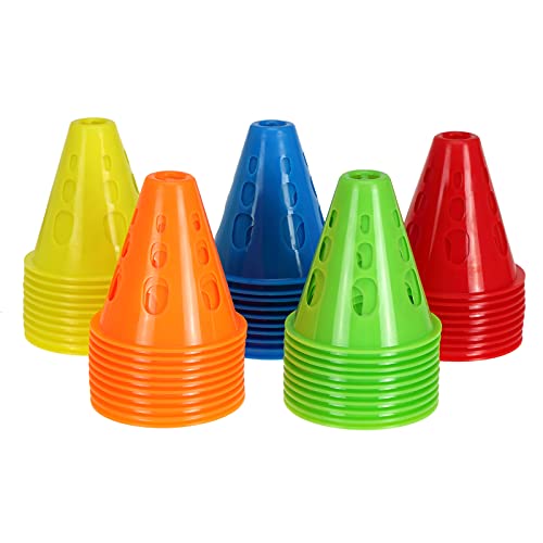 Jucoan 50 Pack 3 Inch Mini Sports Cones Jucoan 50 Pack 3 Inch Mini Sports Cones