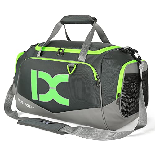 Sports Gym Bag,INOXTO Travel Duffel Bag with Dry Wet Pocket And Shoe Compartment For Women and Men,40L Fitness Waterproof Weekender Bag For Swim Sports Travel Working Out (Gray green) Sports Gym Bag,INOXTO Travel Duffel Bag with Dry Wet Pocket And Shoe Compartment For Women and Men,40L Fitness Waterproof Weekender Bag For Swim Sports Travel Working Out (Gray green)