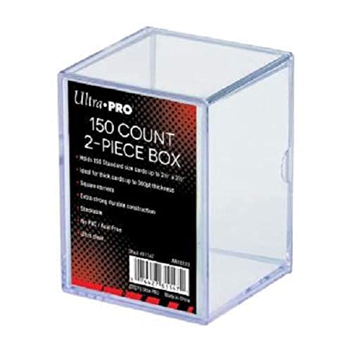 Ultra Pro 81147 2-Piece 150 Count Clear Card Storage Box Ultra Pro 81147 2-Piece 150 Count Clear Card Storage Box