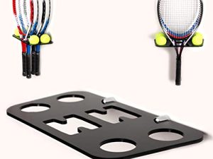 Tennis Racket Wall Mount Ball Display Racks