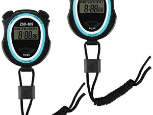 2Pcs Stopwatch - Digital Stopwatch Timer with Lanyard