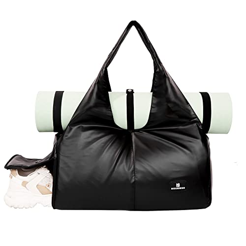 Bounmer Sports Gym Bag Travel Duffel Bag with Dry Wet Pocket and Shoes Compartment for Women Bounmer Sports Gym Bag Travel Duffel Bag with Dry Wet Pocket and Shoes Compartment for Women