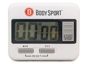 Body Sport Digital Timer – Sports Stopwatch and Countdown Timer for Fitness & Exercise Routines – Multifunctional Timer for Gym