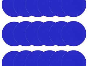 ZIECE Spot Markers Rubber Floor Dots 9inch Non Slip Flat Cones Agility Dots for Kids Soccer Basketball Sports Speed Agility Training