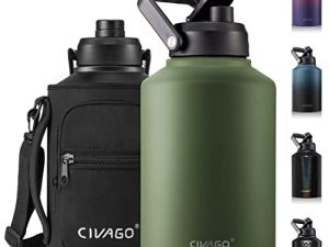 CIVAGO Gallon Insulated Water Bottle Jug