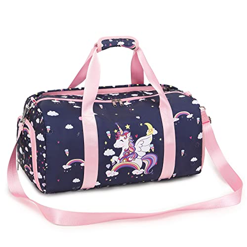 Dance Bag for Girls Unicorn Duffle Bag Ballet Bag for Girls Travel Overnight Bag Girls Sports Gym Bag with Shoe Compartment Dance Bag for Girls Unicorn Duffle Bag Ballet Bag for Girls Travel Overnight Bag Girls Sports Gym Bag with Shoe Compartment