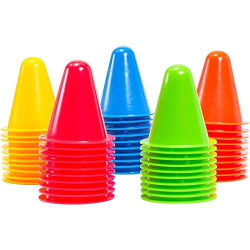 Juvale 50 Pack Mini Agility Cones for Sports Juvale 50 Pack Mini Agility Cones for Sports